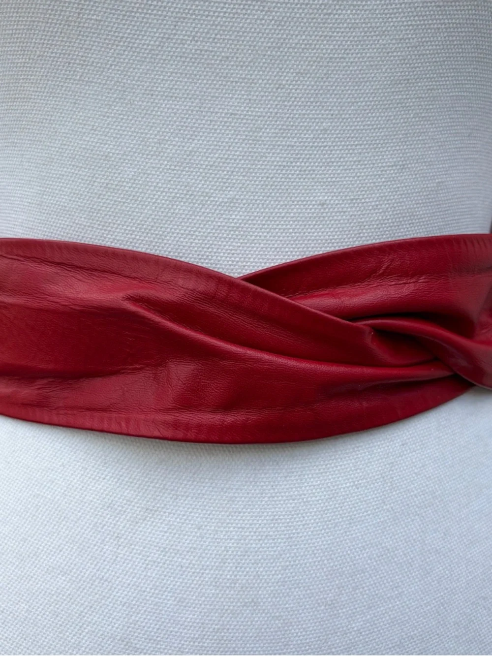 Vintage red leather